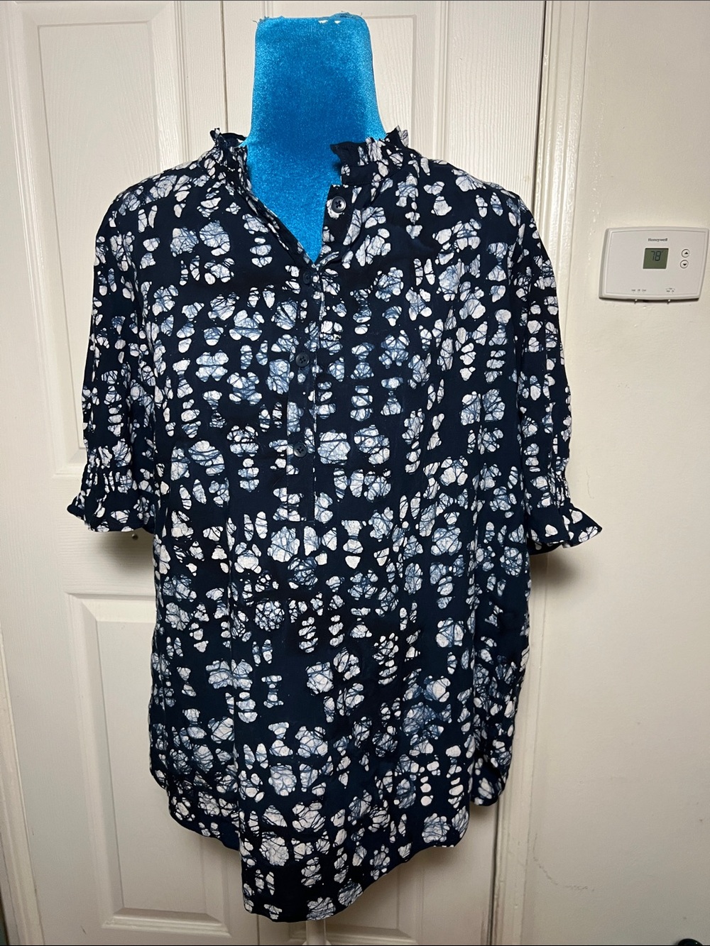 Apiece Apart New York Printed Cotton Blouse Women’s Medium